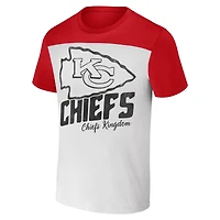 T-shirt colorblock crème pour homme de la collection NFL x Darius Rucker Fanatics Kansas City Chiefs