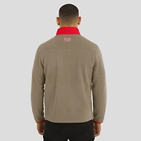 Veste polaire épaisse zippée pour homme de la collection NFL x Darius Rucker par Fanatics, couleur beige des Kansas City Chiefs