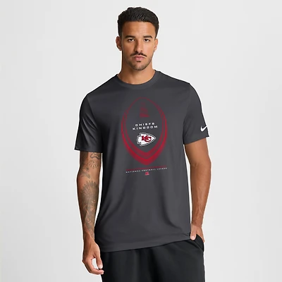 T-shirt Nike rouge Kansas City Chiefs Legend Icon Dri-FIT pour homme