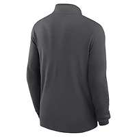 Pull Nike anthracite léger Victory Dri-FIT à demi-zip pour homme des Kansas City Chiefs