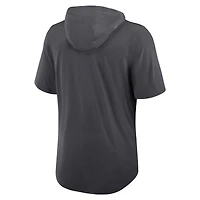 T-shirt à capuche Nike Anthracite Kansas City Chiefs Tri-Blend Performance pour homme