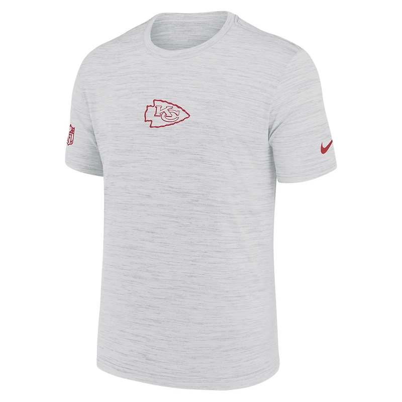Men's Nike Ash Kansas City Chiefs Sideline Velocity Dri-FIT T-Shirt