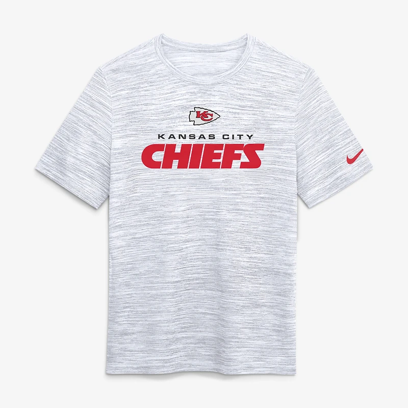 Men's Nike Ash Kansas City Chiefs Velocity Endurance Run Dri-FIT T-Shirt
