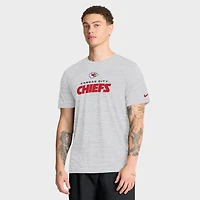 T-shirt de course Nike Ash Kansas City Chiefs Velocity Endurance Run Dri-FIT pour homme