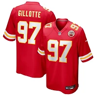 Men's Nike Ashton Gillotte  Red Kansas City Chiefs Team Game Jersey