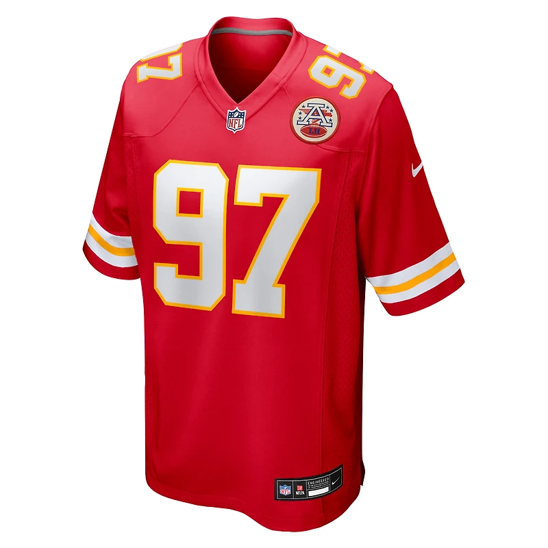 Men's Nike Ashton Gillotte  Red Kansas City Chiefs Team Game Jersey