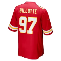 Men's Nike Ashton Gillotte  Red Kansas City Chiefs Team Game Jersey