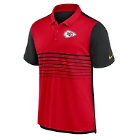 Polo de performance tendance Nike pour hommes, noir/rouge, Kansas City Chiefs