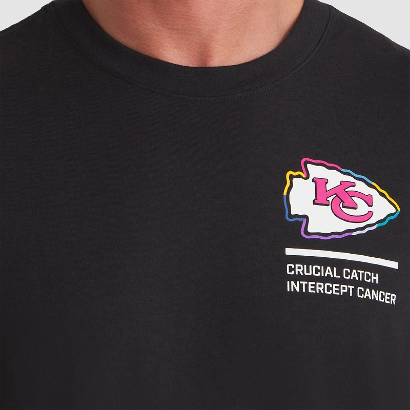 Men's Nike Black Kansas City Chiefs 2025 NFL Crucial Catch Tri-Blend Dri-FIT T-Shirt