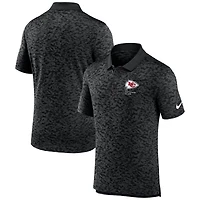 Polo Nike noir Kansas City Chiefs Fashion Performance en piqué pour homme