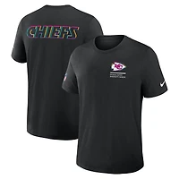 T-shirt Nike noir Kansas City Chiefs Tall 2025 NFL Crucial Catch Tri-Blend Dri-FIT pour homme