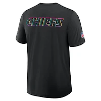 T-shirt Nike noir Kansas City Chiefs Tall 2025 NFL Crucial Catch Tri-Blend Dri-FIT pour homme