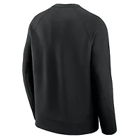 Men's Nike Heather Gray Kansas City Chiefs Tech Fleece Raglan Sweatshirt
