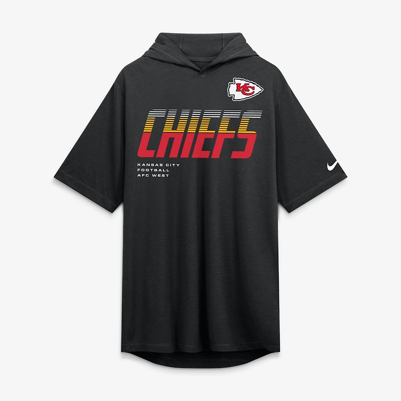T-shirt à capuche Nike Kansas City Chiefs noir pour homme