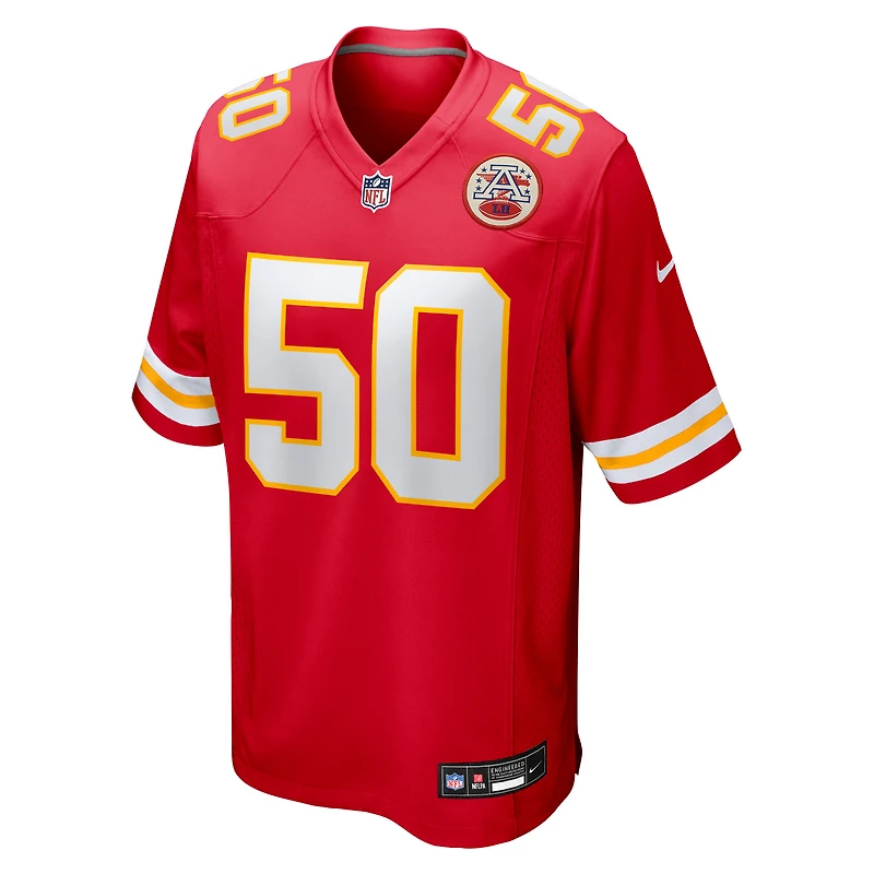Men's Nike Brandon George  Red Kansas City Chiefs Team Game Jersey