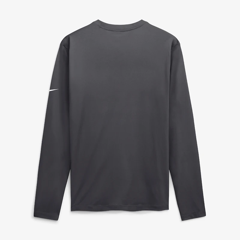 T-shirt à manches longues Nike pour homme, couleur anthracite, Kansas City Chiefs Legend Icon Dri-FIT