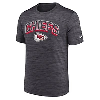 T-shirt Nike Velocity Performance pour homme, charbon de bois, Kansas City Chiefs