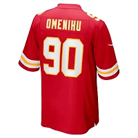 Men's Nike Charles Omenihu Red Kansas City Chiefs Game Player Jersey