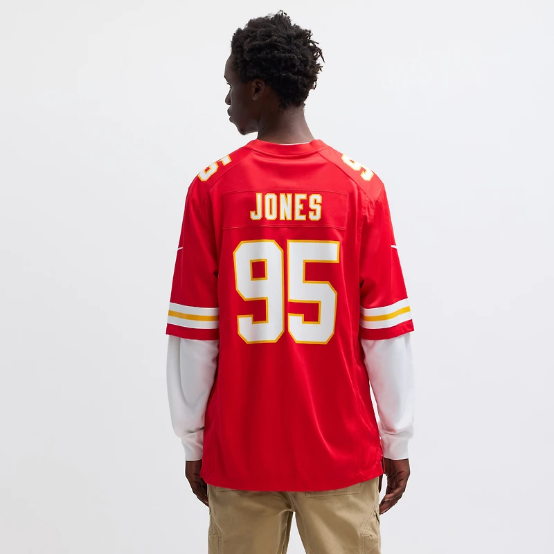 Men's Nike Chris Jones Red Kansas City Chiefs Game Jersey