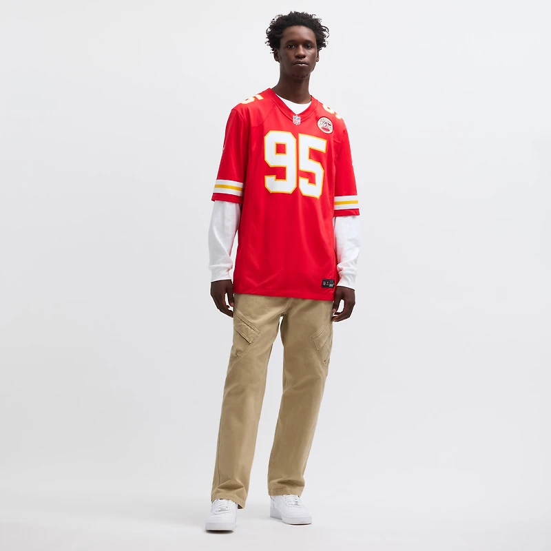 Men's Nike Chris Jones Red Kansas City Chiefs Game Jersey