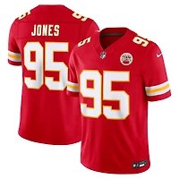 Men's Nike Chris Jones Red Kansas City Chiefs Team Vapor F.U.S.E. Stitched Limited Jersey