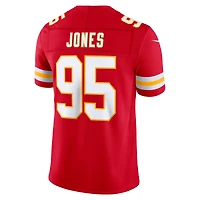 Men's Nike Chris Jones Red Kansas City Chiefs Vapor F.U.S.E. Stitched Limited Jersey