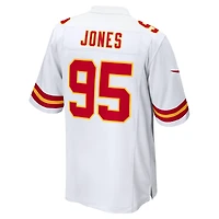 Men's Nike Chris Jones White Kansas City Chiefs  Game Jersey