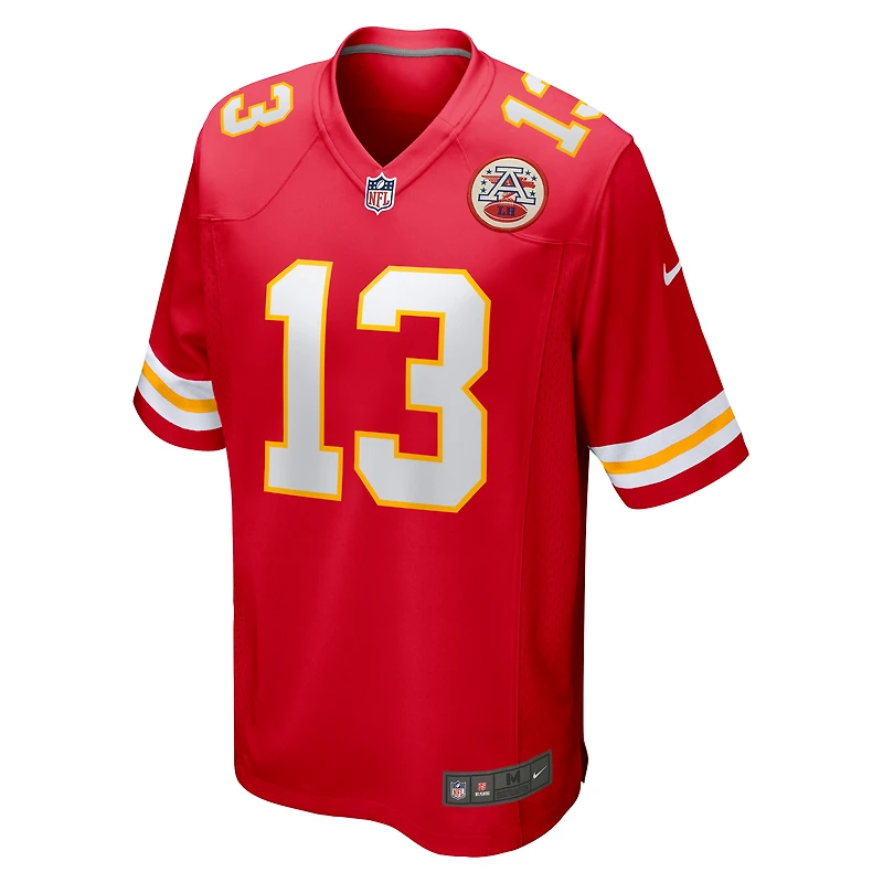 Men's Nike Chris Oladokun  Red Kansas City Chiefs Game Jersey