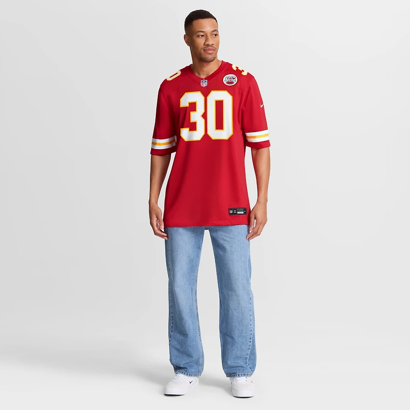 Men's Nike Chris Roland-Wallace  Red Kansas City Chiefs Game Jersey