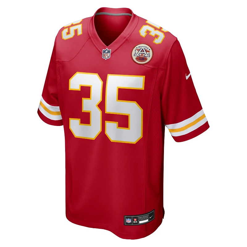 Men's Nike Christian Okoye Red Kansas City Chiefs Game Retired Player Jersey