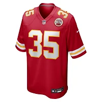 Men's Nike Christian Okoye Red Kansas City Chiefs Game Retired Player Jersey