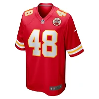 Maillot Nike Cole Christiansen pour homme, rouge, joueur de match des Chiefs Kansas City