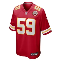 Men's Nike Cooper McDonald  Red Kansas City Chiefs Team Game Jersey