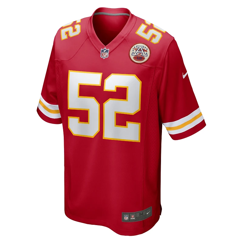 Maillot de match Nike Creed Humphrey des Chiefs Kansas City pour homme, rouge