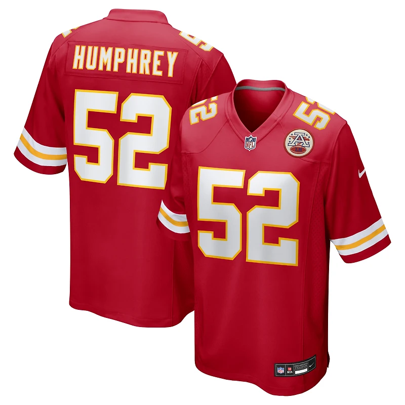 Men's Nike Creed Humphrey Red Kansas City Chiefs Game Jersey