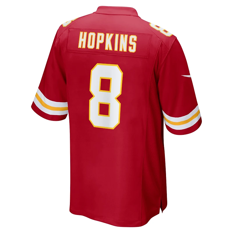 Maillot de jeu Nike DeAndre Hopkins rouge pour homme des Kansas City Chiefs