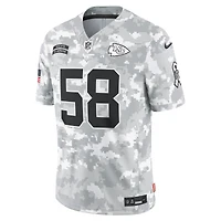 Men's Nike Derrick Thomas Arctic Camo Kansas City Chiefs 2024 Salute to Service Retired Player Limited Jersey