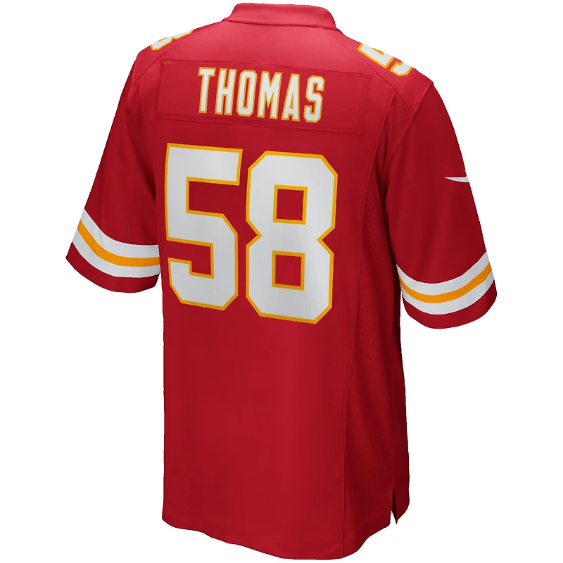 Maillot de joueur retraité Nike Derrick Thomas des Chiefs Kansas City pour hommes, rouge