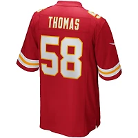 Maillot de joueur retraité Nike Derrick Thomas des Chiefs Kansas City pour hommes, rouge