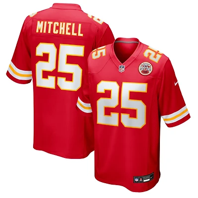 Maillot Nike Elijah Mitchell rouge pour homme des Kansas City Chiefs