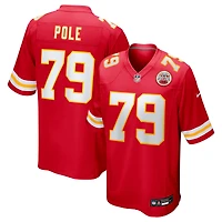 Men's Nike Esa Pole  Red Kansas City Chiefs Team Game Jersey