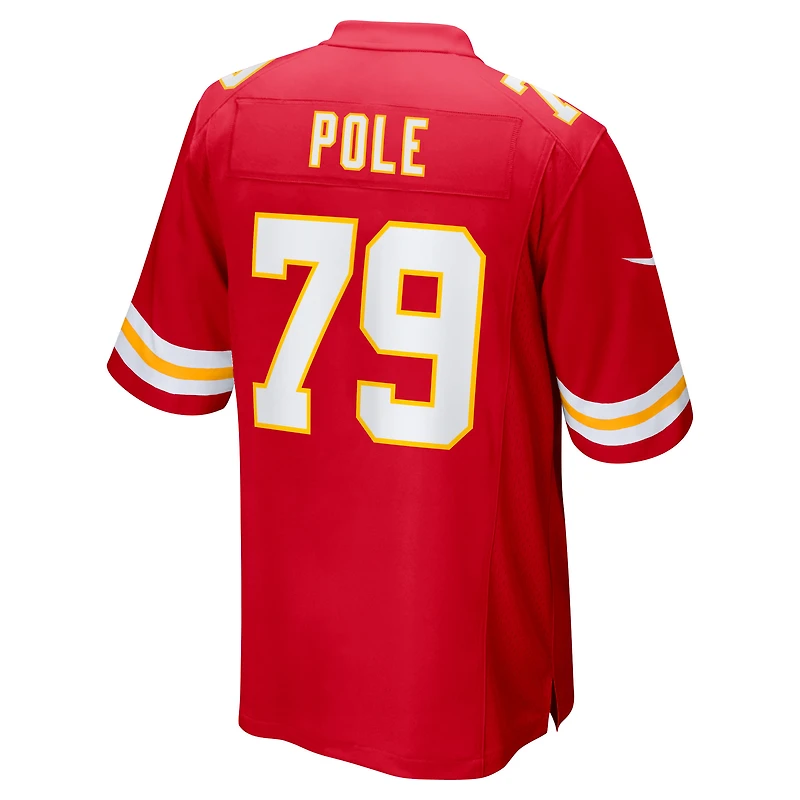 Men's Nike Esa Pole  Red Kansas City Chiefs Team Game Jersey