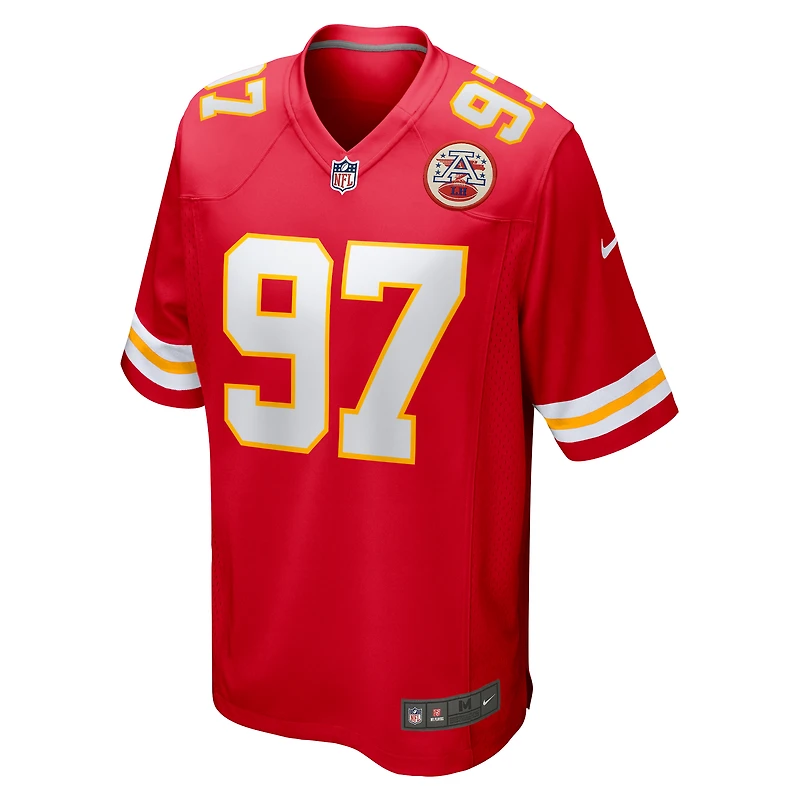 Maillot de match Nike Felix Anudike-Uzomah rouge Kansas City Chiefs pour homme