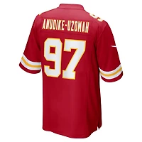 Maillot de match Nike Felix Anudike-Uzomah rouge Kansas City Chiefs pour homme