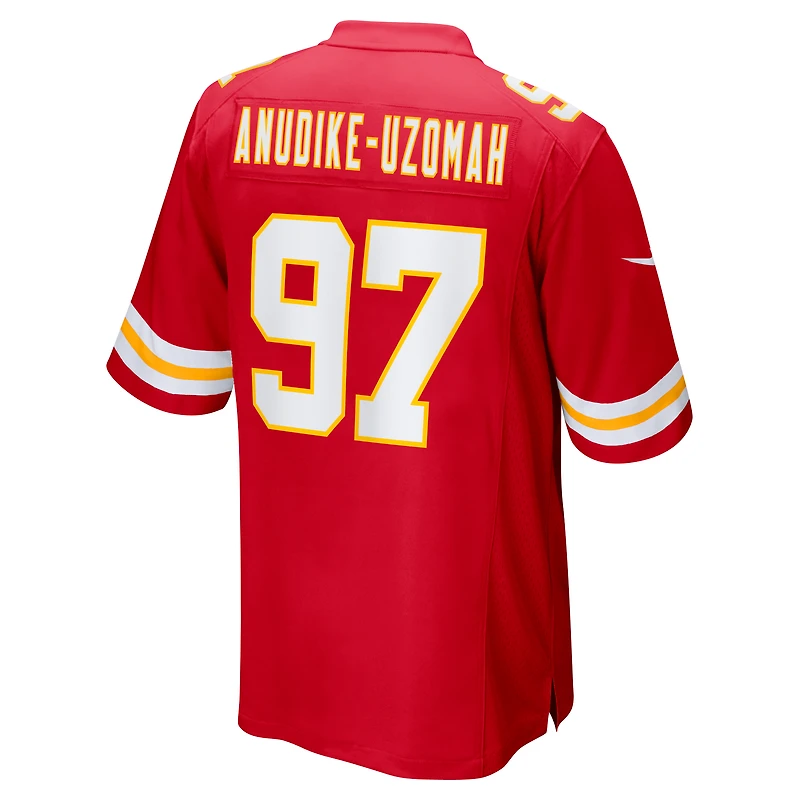 Maillot de match Nike Felix Anudike-Uzomah rouge Kansas City Chiefs pour homme