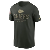 Men's Nike Forest Green Kansas City Chiefs 2025 Salute to Service Sideline Edge Dri-FIT T-Shirt