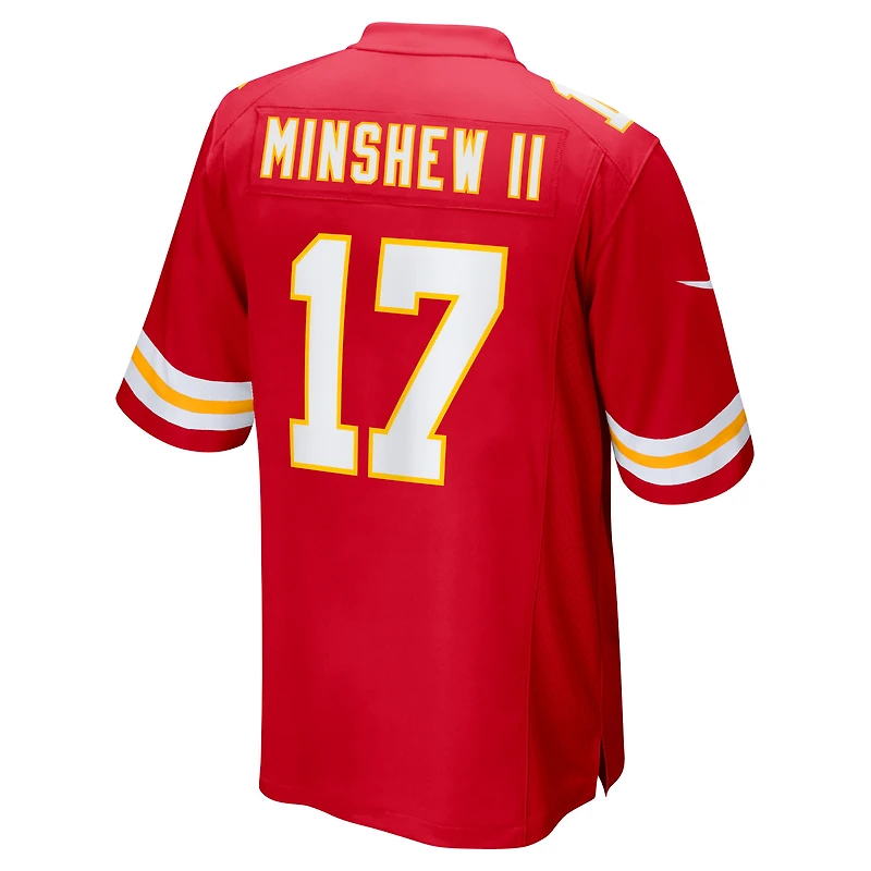 Men's Nike Gardner Minshew II  Red Kansas City Chiefs Team Game Jersey