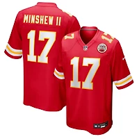 Men's Nike Gardner Minshew II  Red Kansas City Chiefs Team Game Jersey