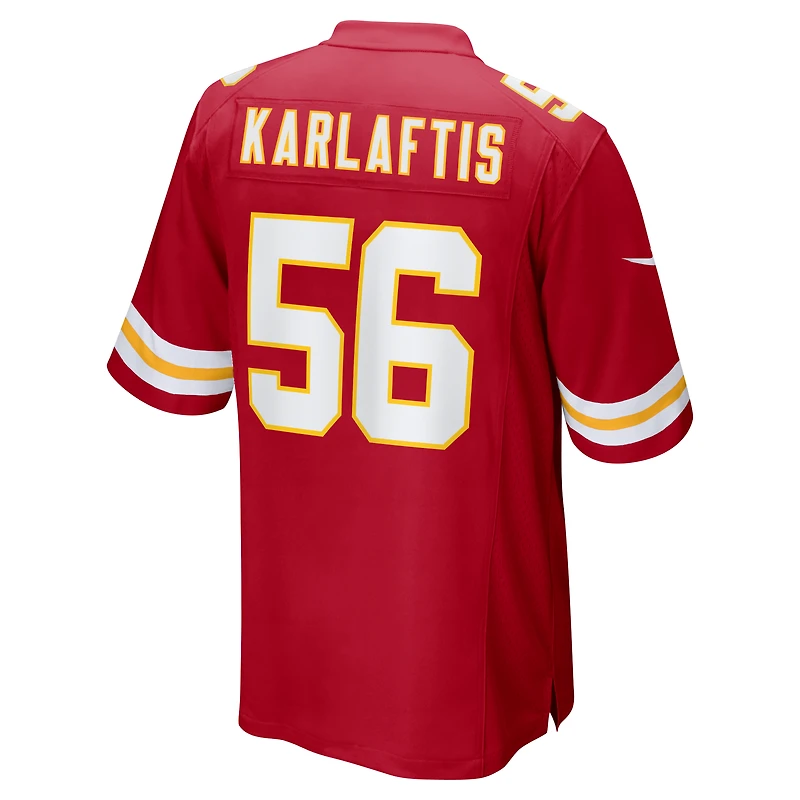 Men's Nike George Karlaftis Red Kansas City Chiefs Player Game Jersey