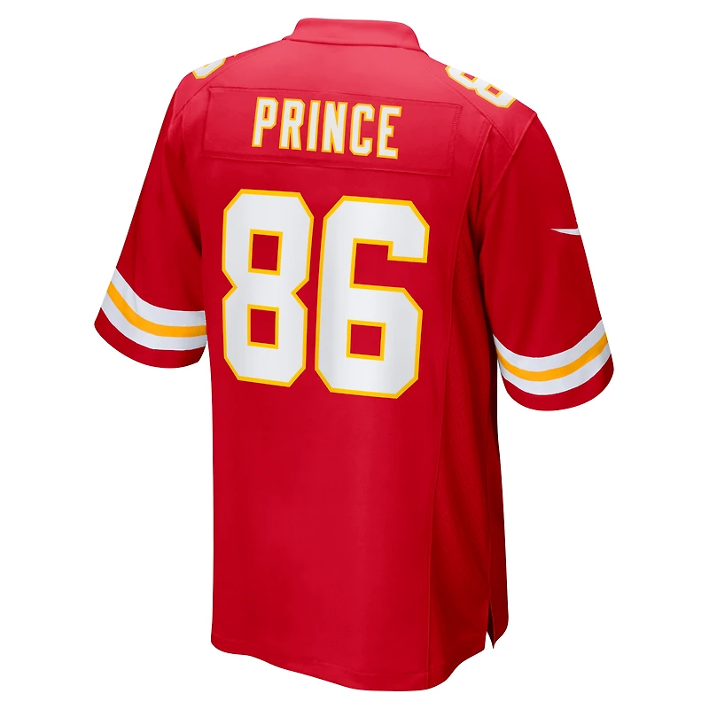 Maillot de match l'équipe Nike Gerrit Prince des Chiefs Kansas City pour hommes, rouge